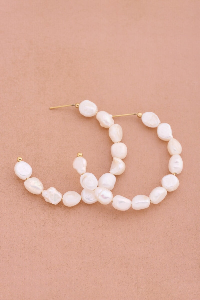 Statement oorringen met natuurlijke parels - My Jewellery