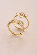 Ring met roze bloemen  - My Jewellery