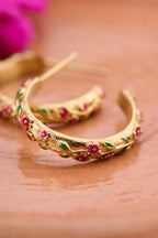 Fortune oorringen met vintage bloemen - My Jewellery