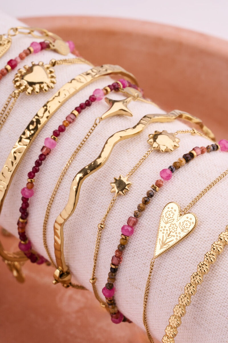 Fortune multikleur elastieken mini kralen armband - My Jewellery