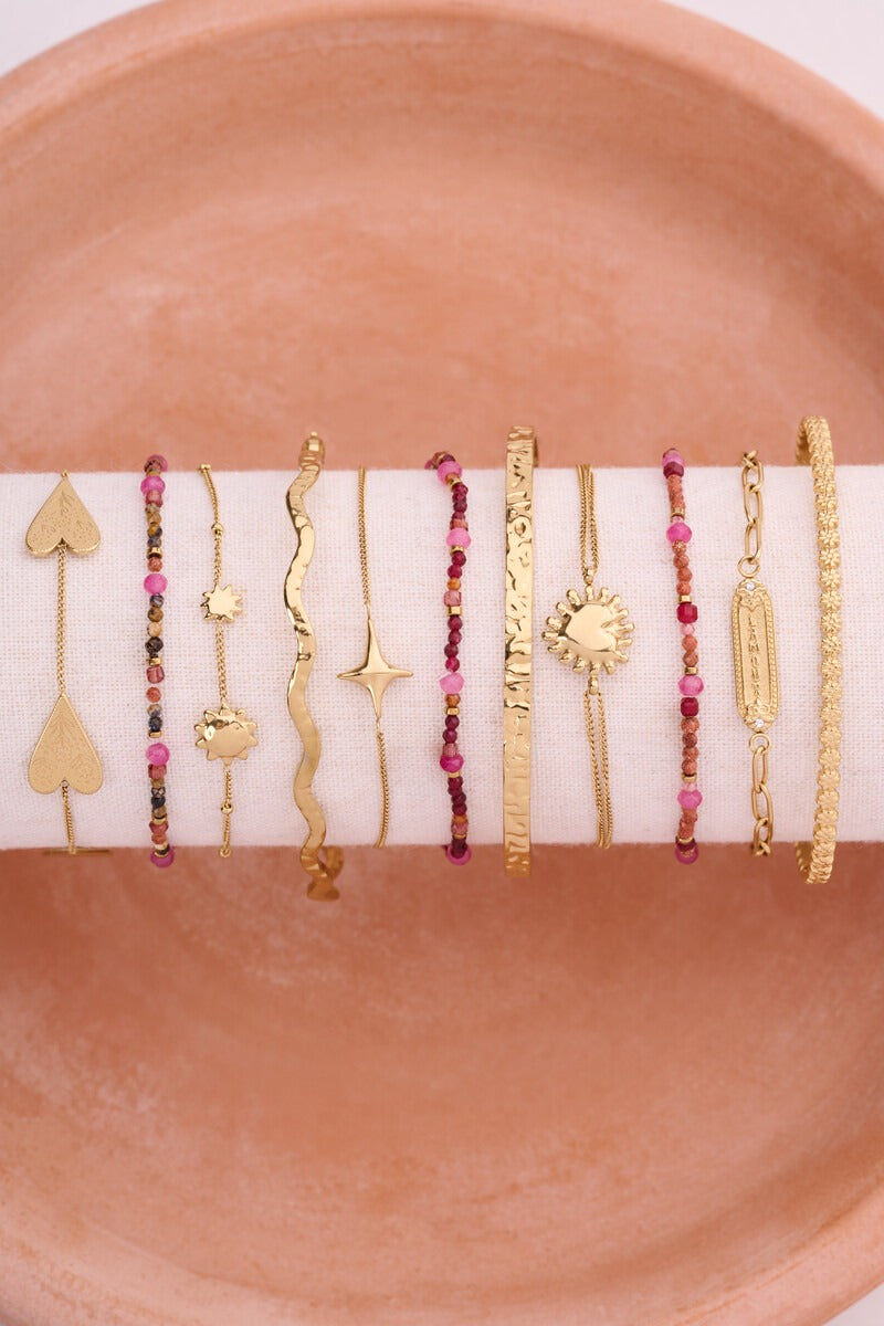 Fortune dubbele armband met hartjes zon - My Jewellery