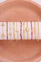 Fortune dubbele armband met hartjes zon - My Jewellery