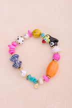 Tropical elastieken armband met toekan - My Jewellery