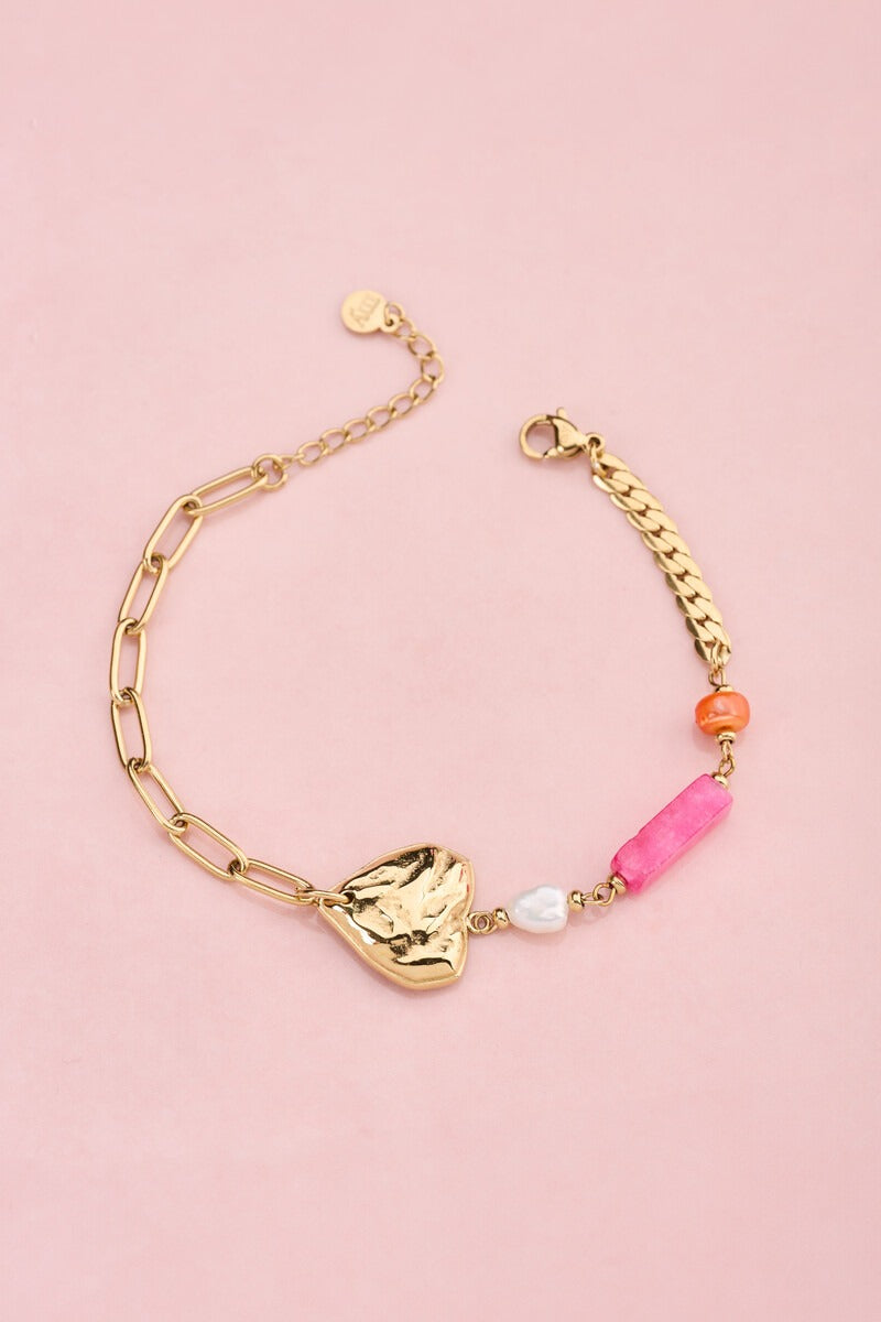 Ciao armband met kralen en hartje