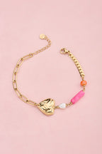 Ciao armband met kralen en hartje