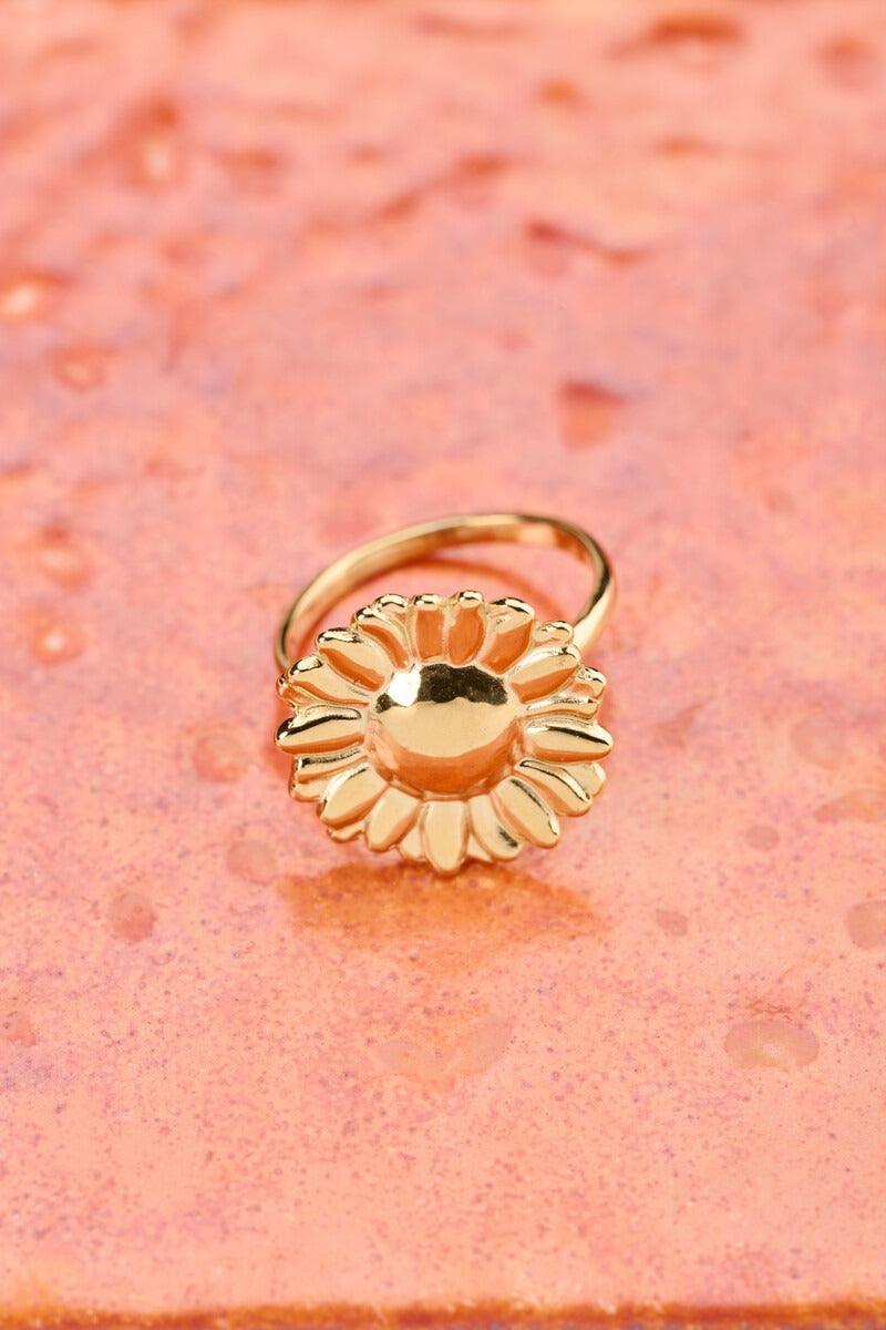 Ciao ring met zonnebloem