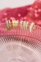 Magical driedubbele ear cuff met all over strass - My Jewellery