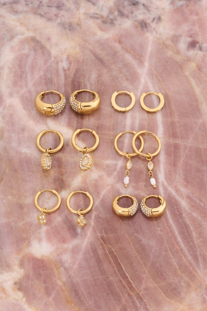 Magical oorringen met zoetwaterparels en strass stenen - My Jewellery