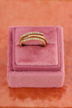 Magical ring spiraal met strass stenen - My Jewellery