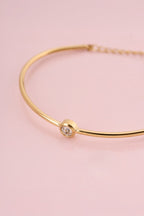 Magical bangle met strass steen dot - My Jewellery