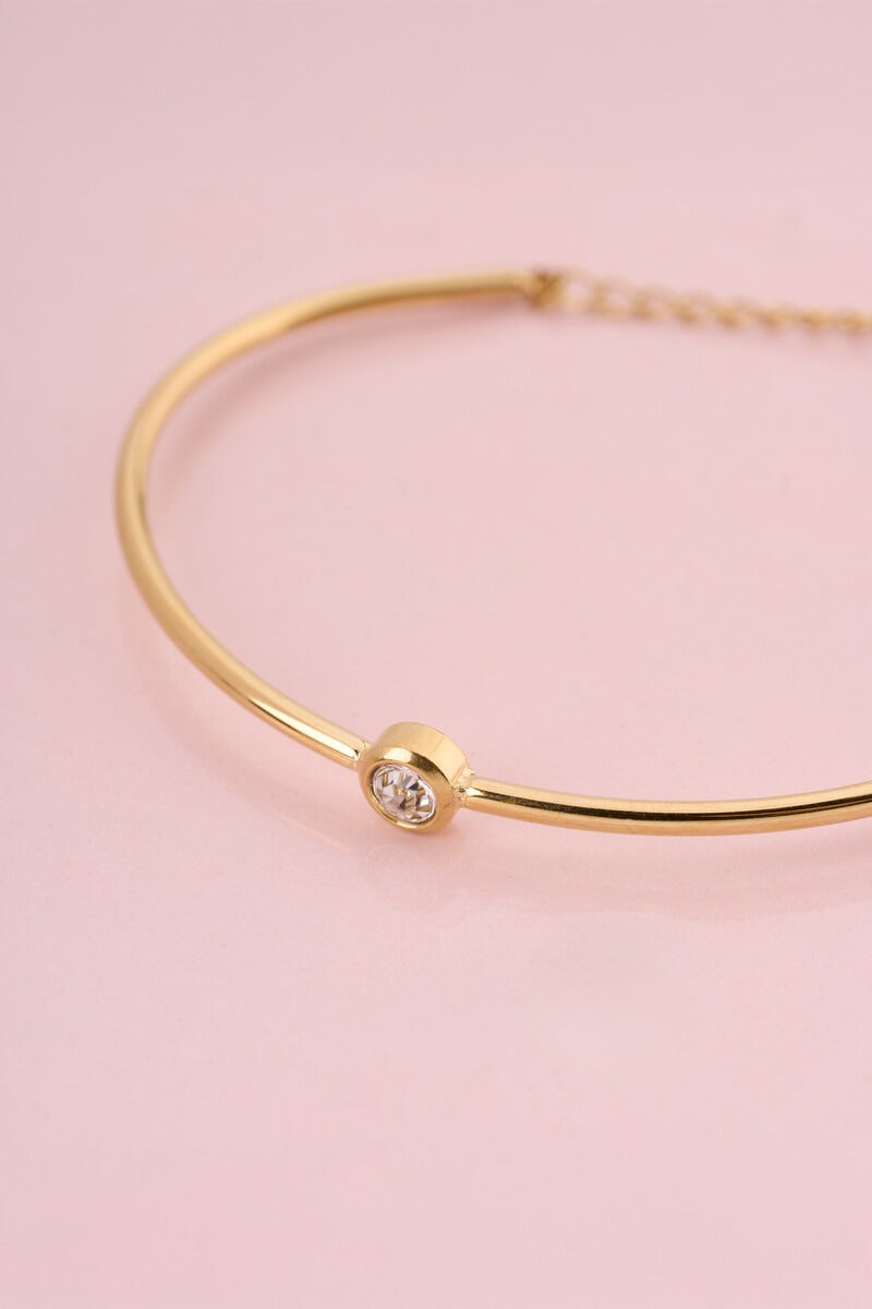 Magical bangle met strass steen dot - My Jewellery