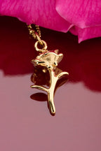 Vintage ketting met dots en roos - My Jewellery