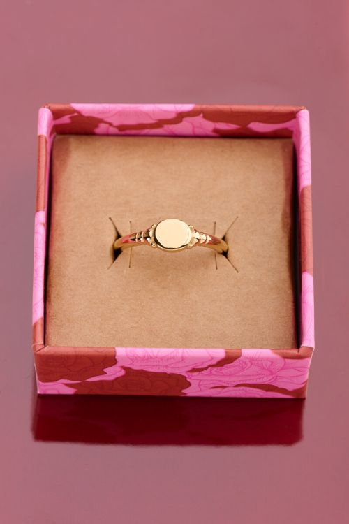 Vintage zegelring met dots - My Jewellery