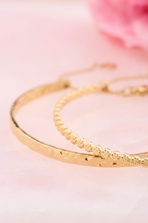 Vintage bangle met bloemen - My Jewellery