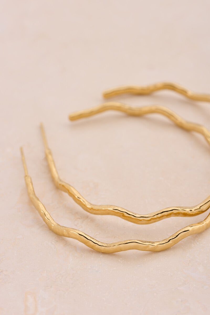 Bold oorringen met swirl - My Jewellery