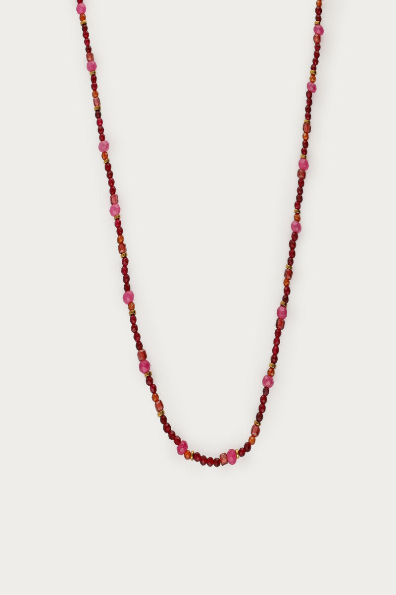 Fortune burgundy ketting met mini kralen - My Jewellery