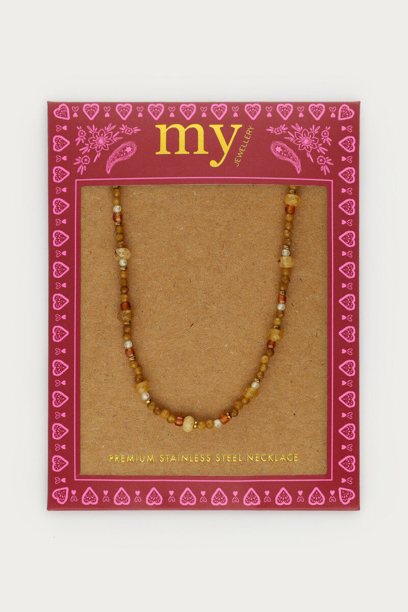 Fortune groene ketting met mini kralen - My Jewellery
