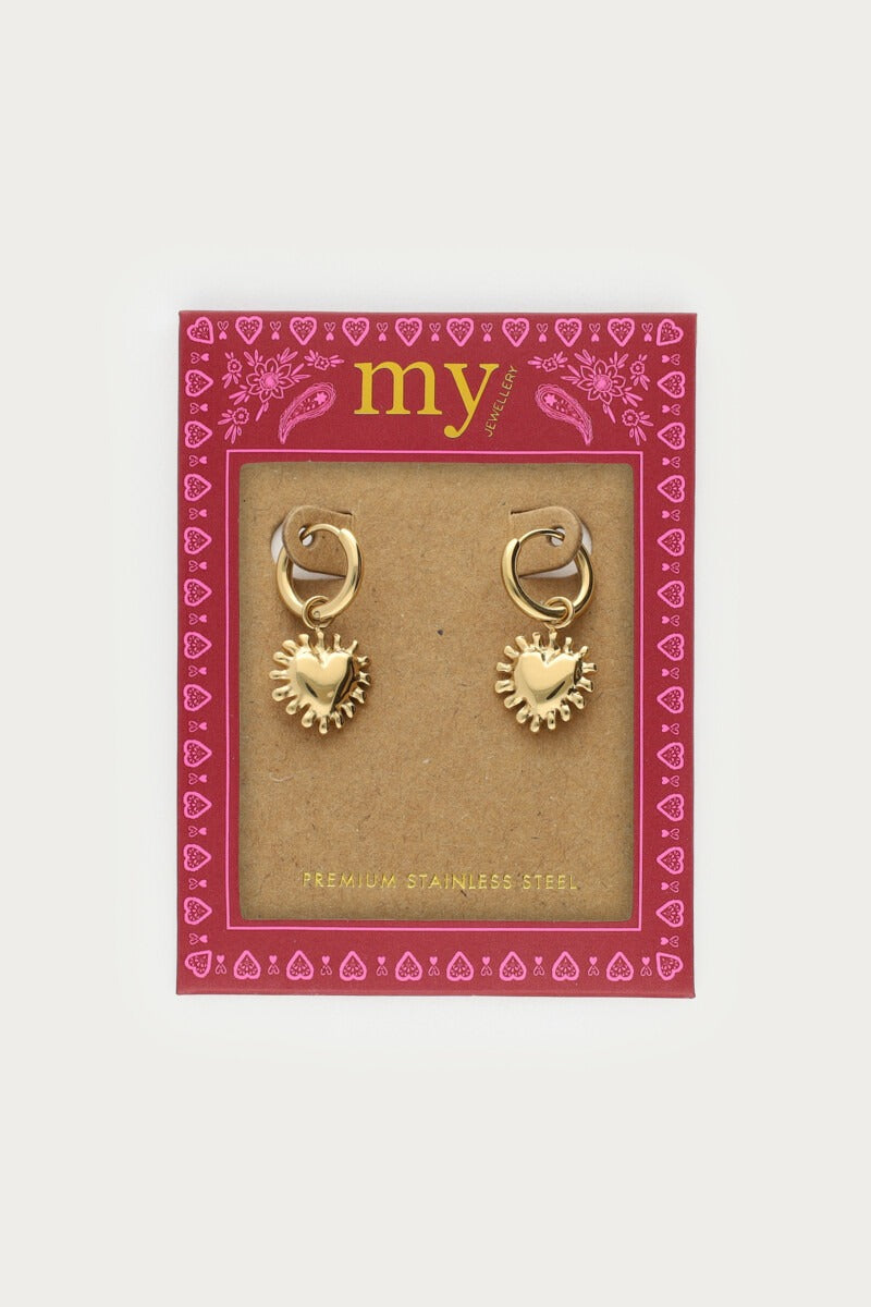 Fortune oorringen met hartjes zon - My Jewellery