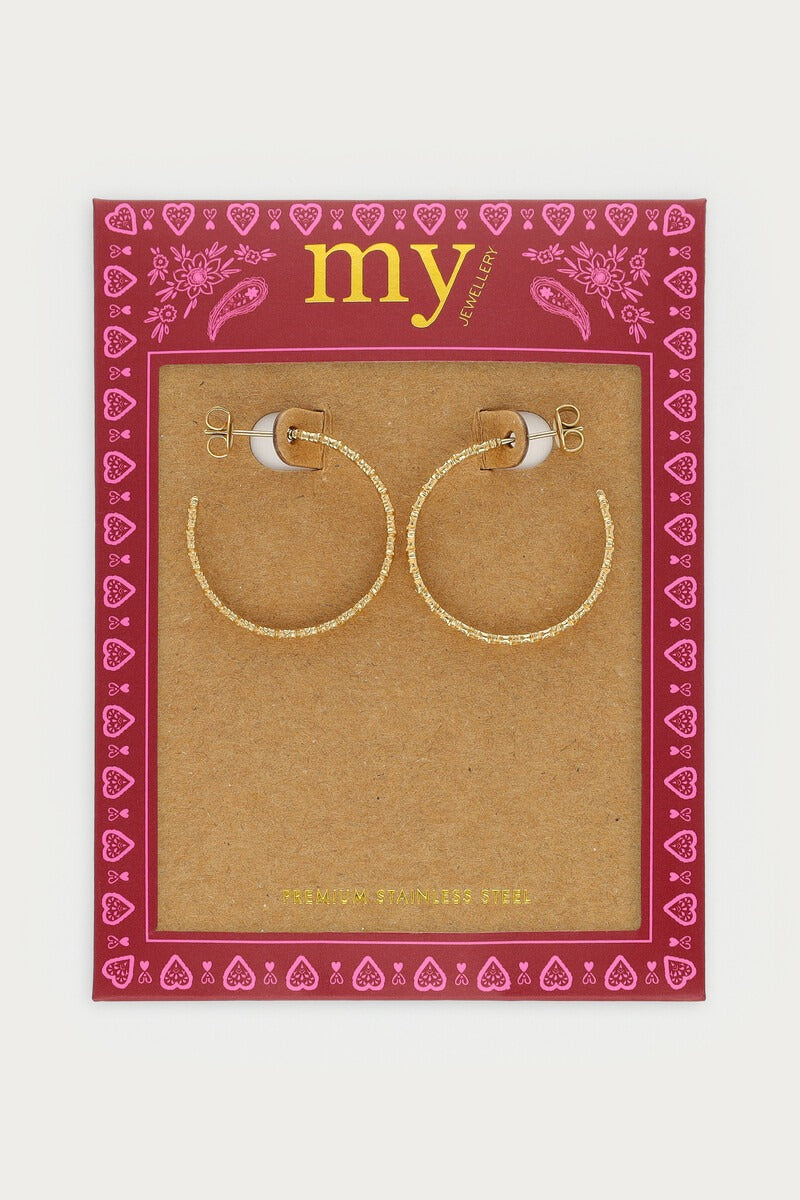 Fortune oorringen met mini zon - My Jewellery
