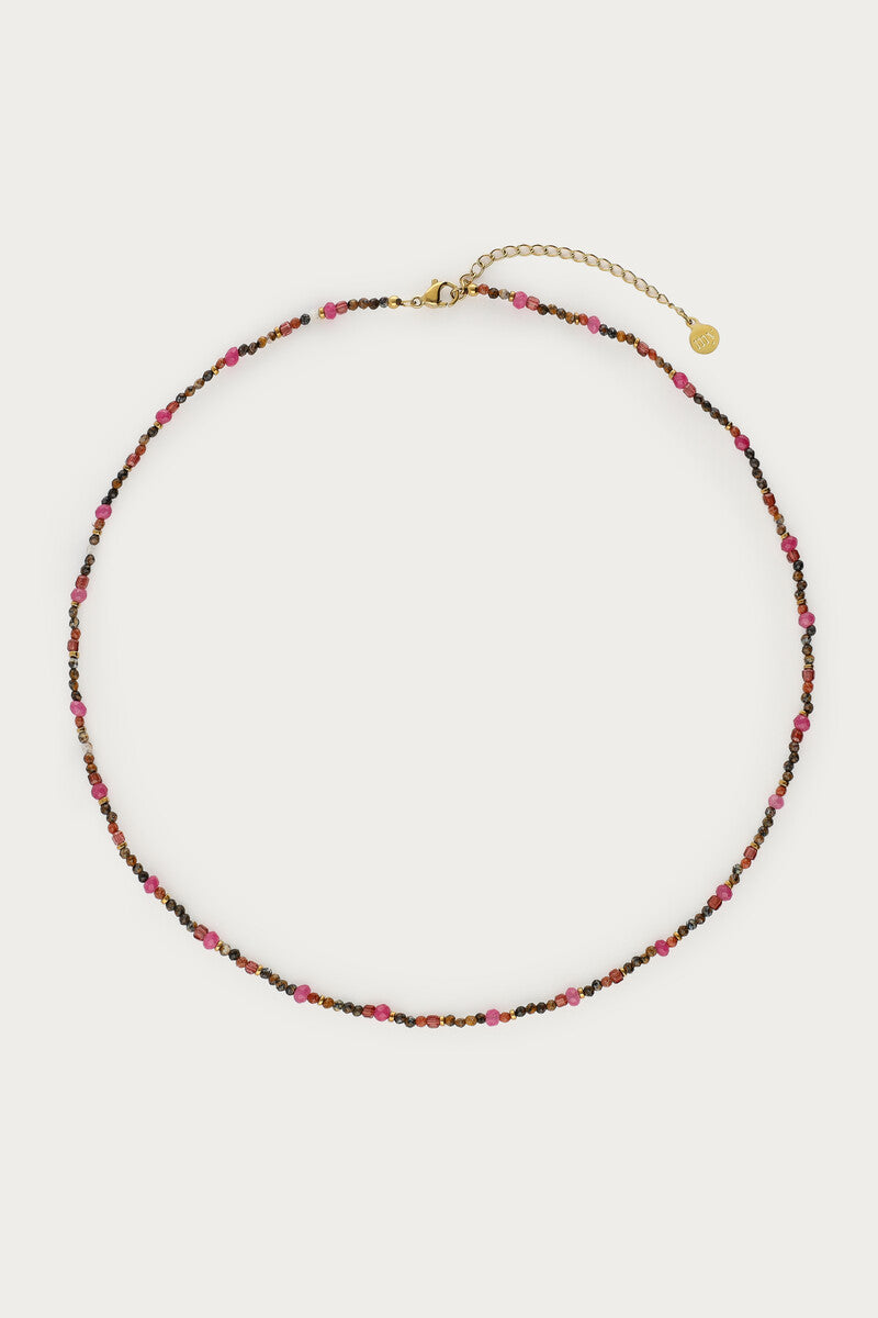Fortune multikleur ketting met mini kralen - My Jewellery