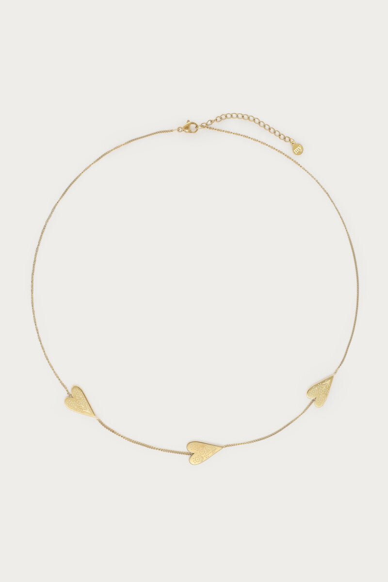 Fortune ketting met gegraveerde hartjes - My Jewellery