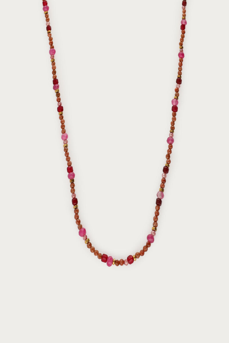 Fortune roze ketting met mini kralen - My Jewellery