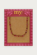 Fortune roze ketting met mini kralen - My Jewellery