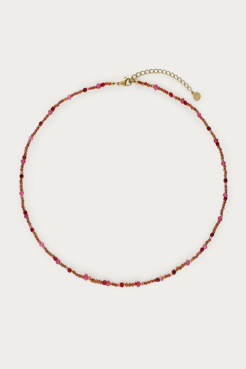 Fortune roze ketting met mini kralen - My Jewellery