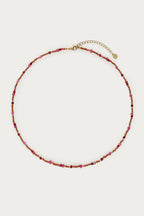 Fortune roze ketting met mini kralen - My Jewellery