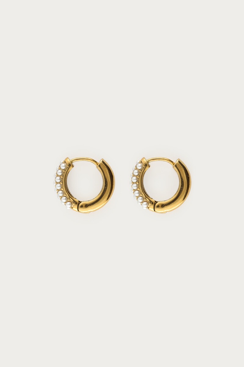 Oorringen met mini imitatieparels - My Jewellery