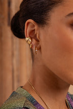 Ear game dubbele ear cuff met organische vorm