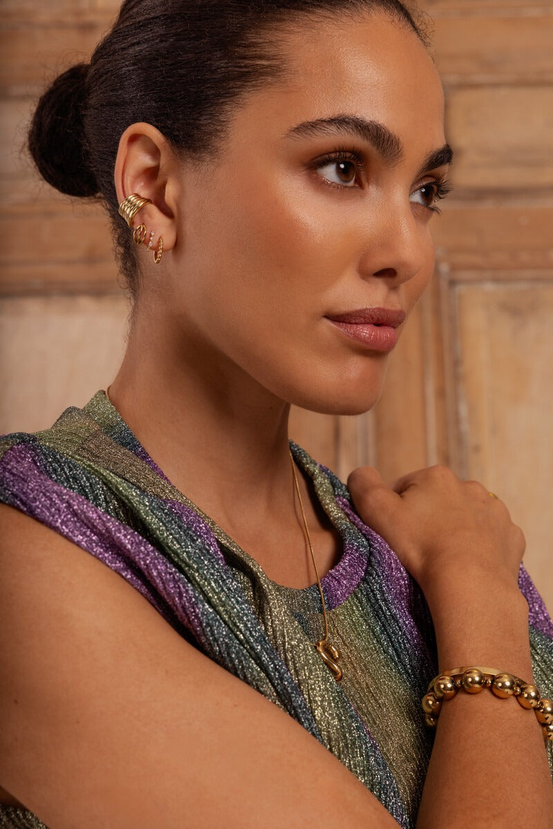 Ear game ear cuff met vijf rijen