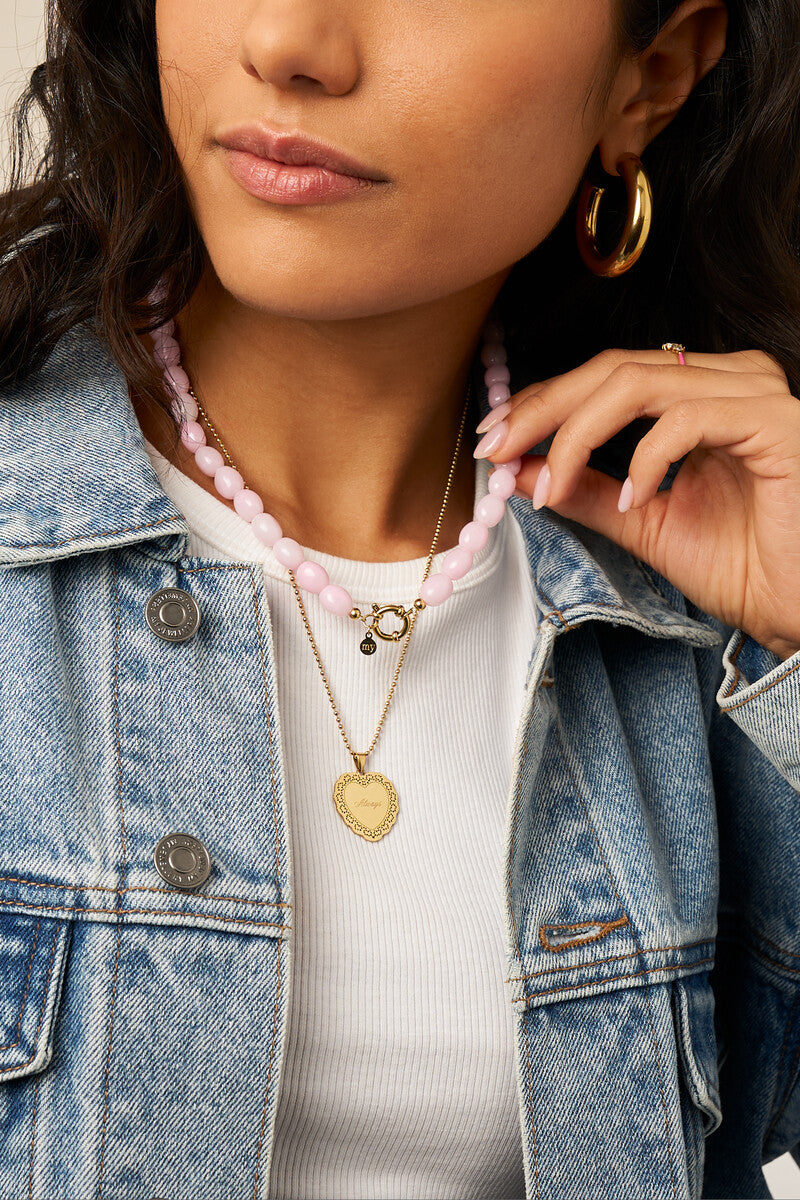 Kralenketting licht roze - My Jewellery