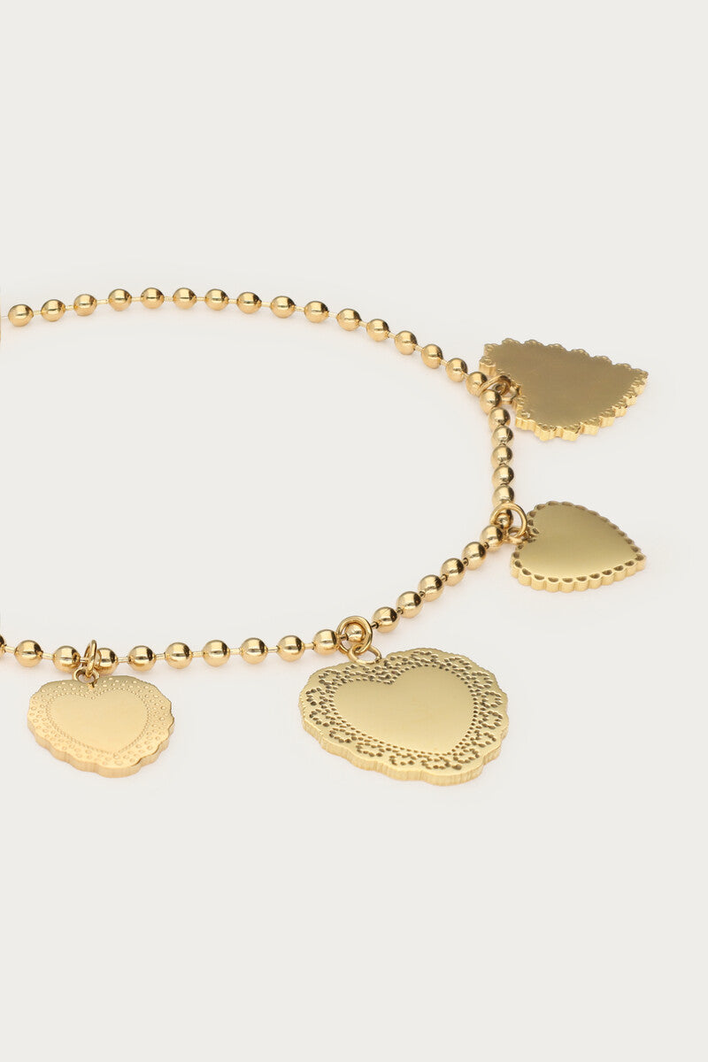 Love armband met vijf hartjes - My Jewellery