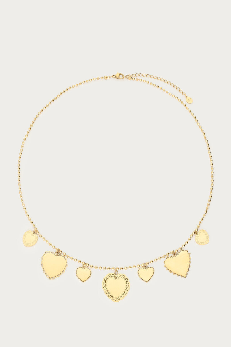 Love ketting met zeven hartjes - My Jewellery