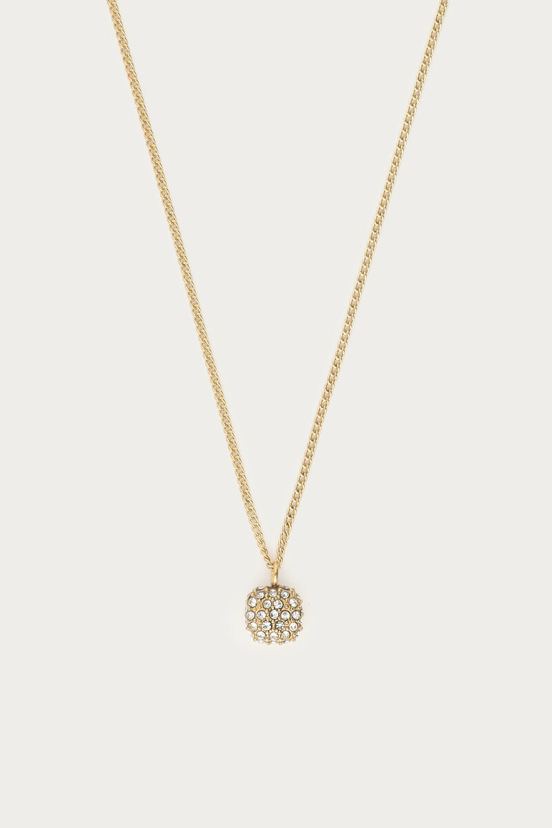 Love ketting met vierkante strass steen - My Jewellery