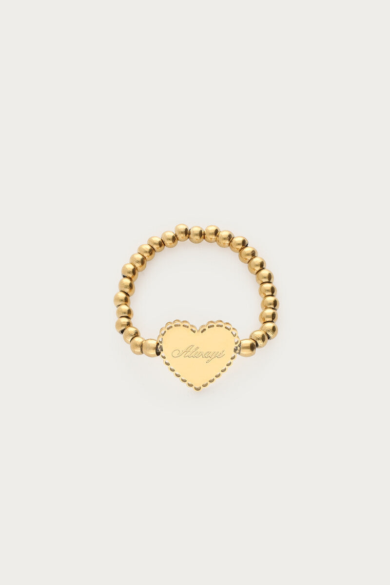 Love stretch ring hartje "Always" -  My Jewellery