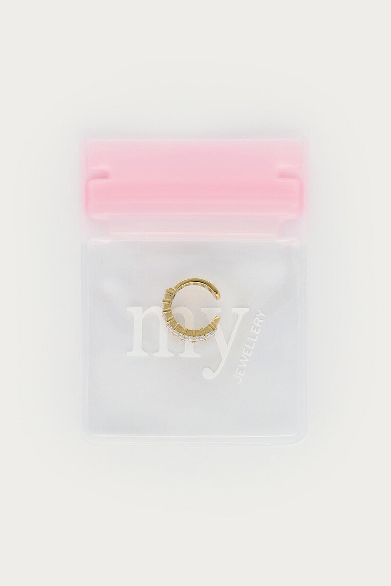 Magical ear cuff met rechthoekige strass - My Jewellery