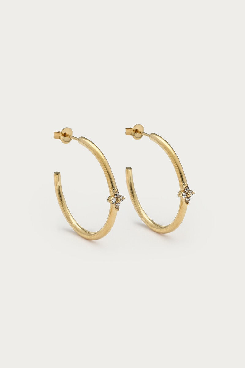 Magical oorringen met klaver strass - My Jewellery