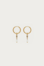 Magical oorringen met zoetwaterparels en strass stenen - My Jewellery