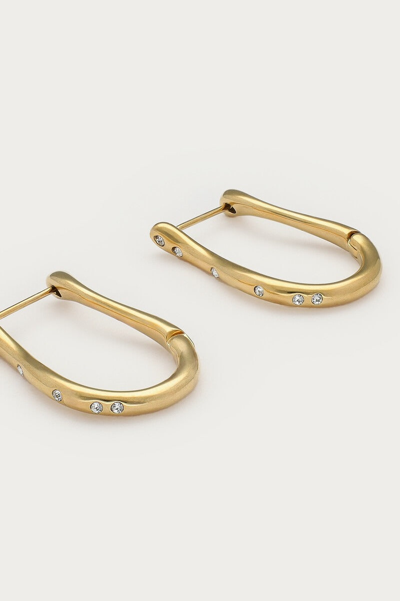 Magical organische oorringen met strass - My Jewellery