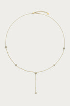 Magical y-ketting met klaver strass - My Jewellery