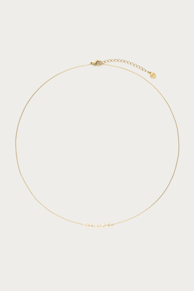 Minimalistische ketting met zoetwaterparels  - My Jewellery