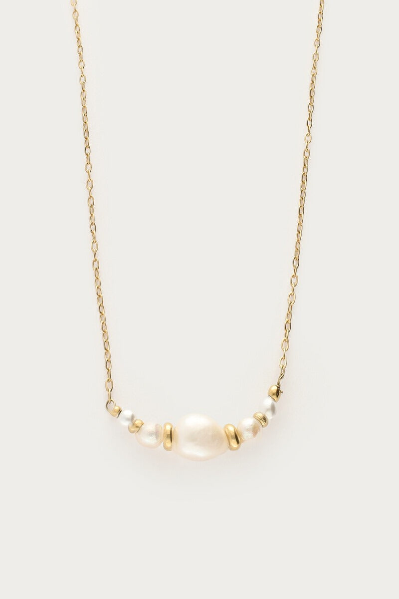 Ketting met natuurlijke parels en kralen - My Jewellery