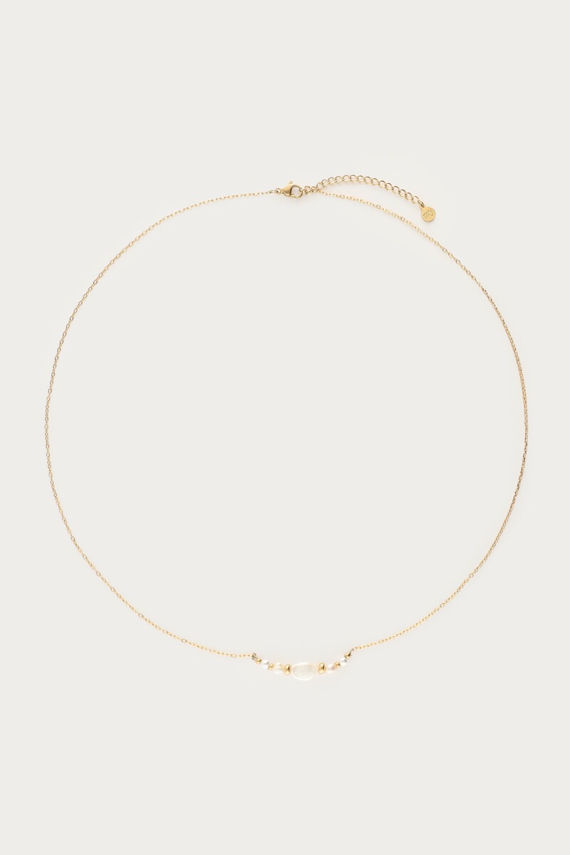 Ketting met natuurlijke parels en kralen - My Jewellery