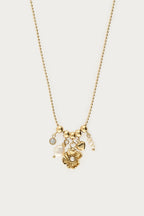 Ketting met ranonkel bloem en zoetwaterparels - My Jewellery