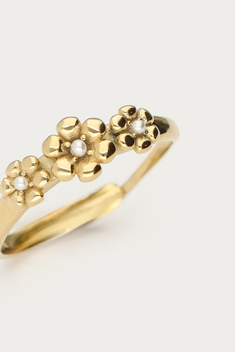 Ring met drie bloemen - My Jewellery