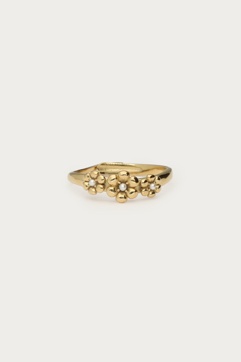 Ring met drie bloemen - My Jewellery