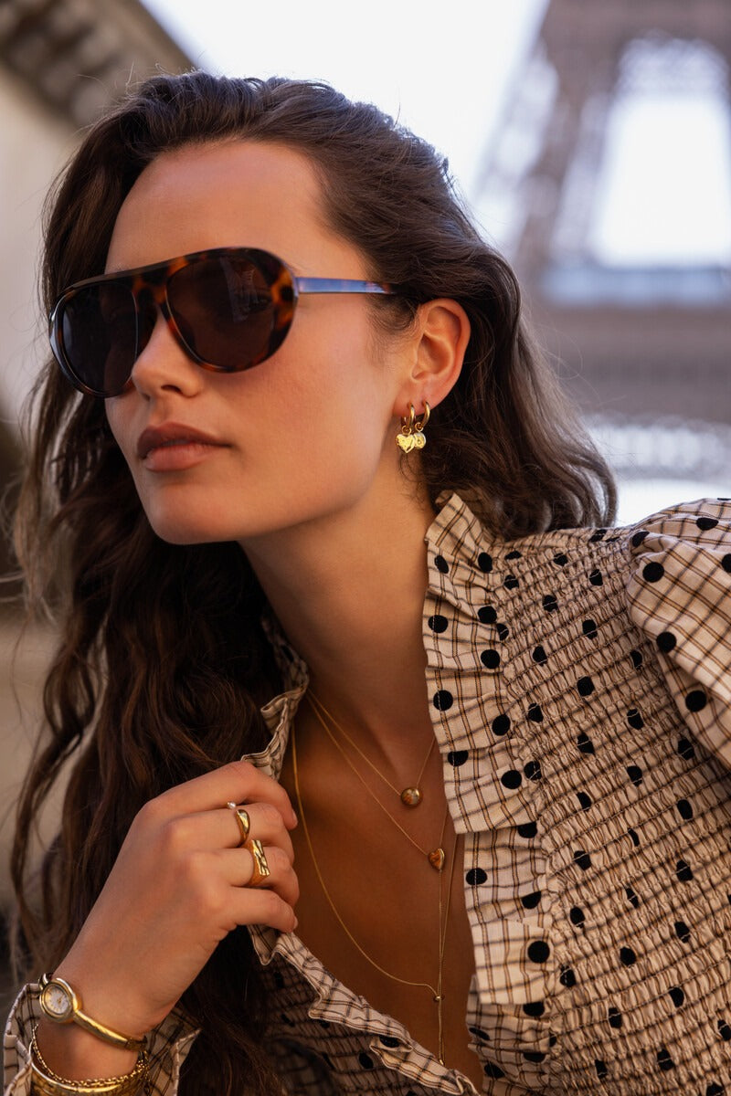 Bold oorringen met hartjes - My Jewellery