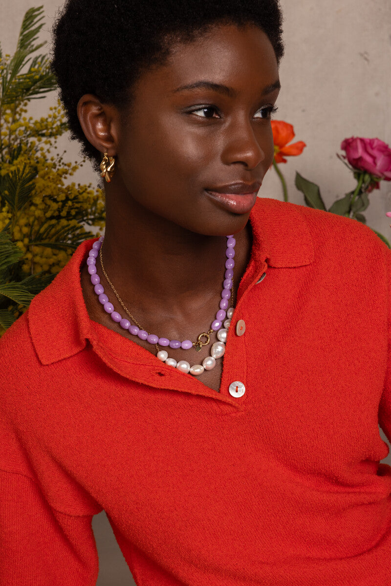 Kralenketting paars - My Jewellery